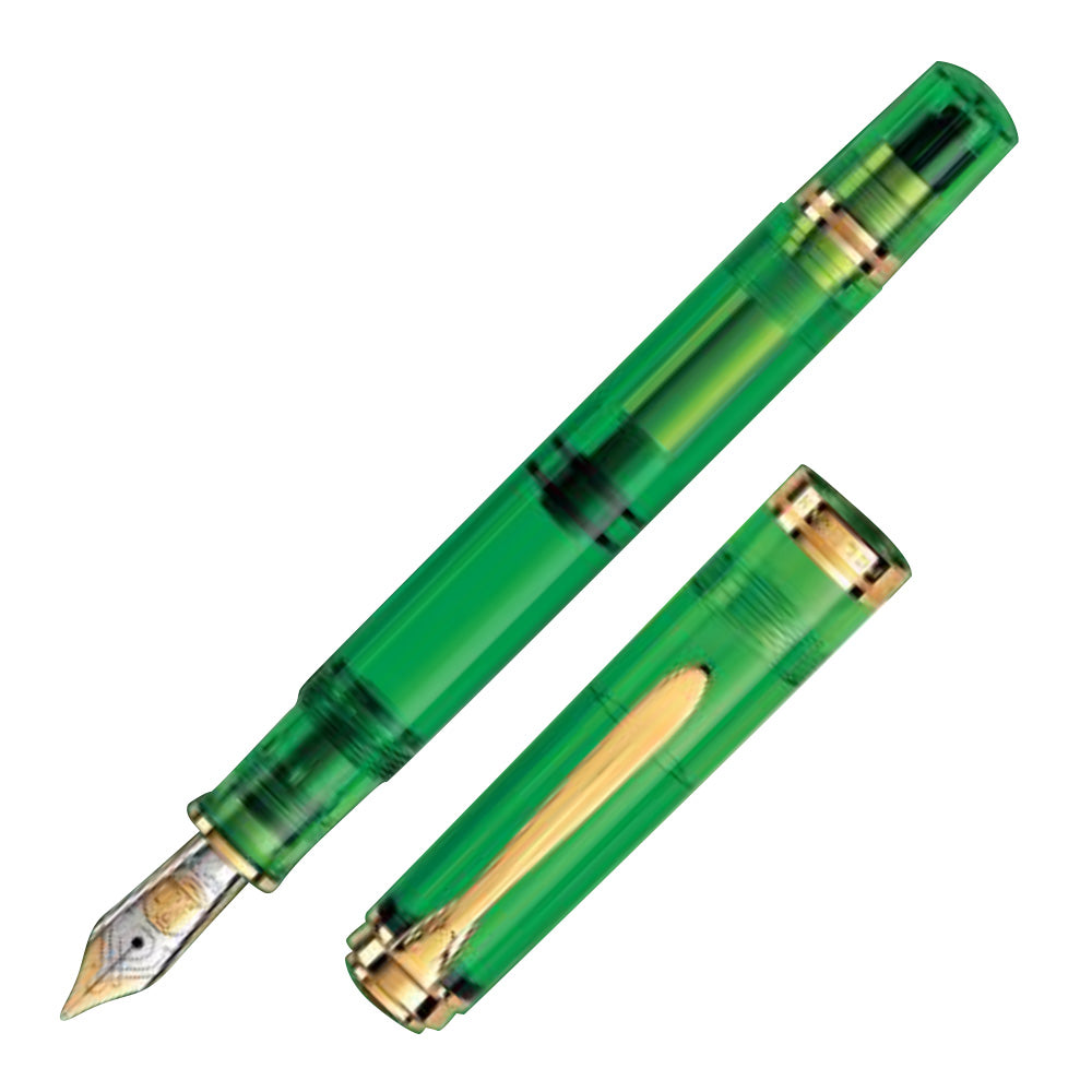 Pelikan Souveran M800 Fountain Pen Green Demonstrator Special Edition by Pelikan at Cult Pens