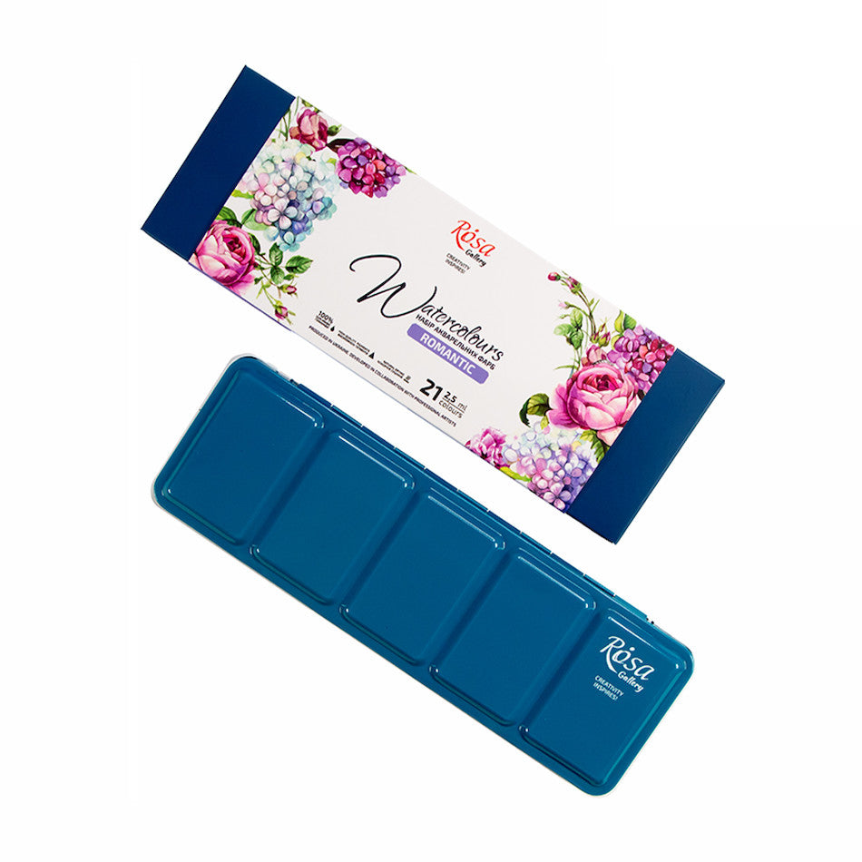 Rosa Watercolour Full Pan Romantic Set of 21 by Rosa at Cult Pens