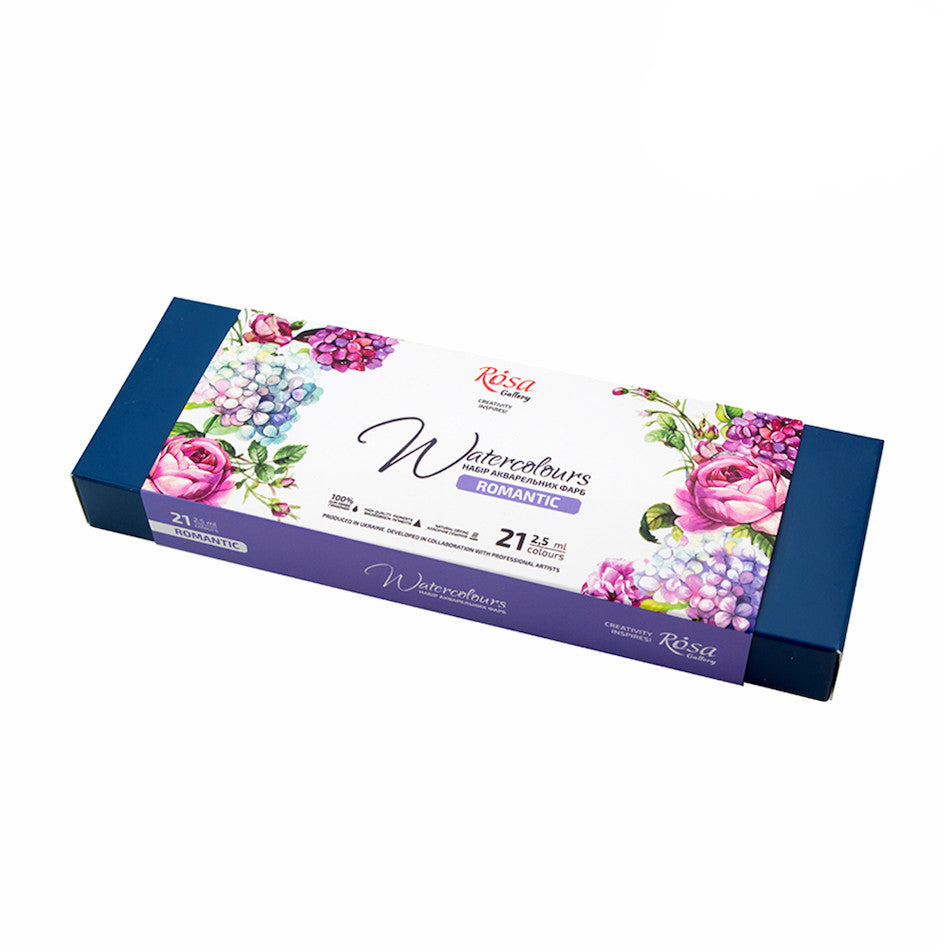 Rosa Watercolour Full Pan Romantic Set of 21 by Rosa at Cult Pens