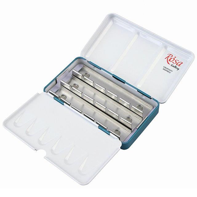 Rosa Empty Metal Case For 12 Watercolour Full Pans by Rosa at Cult Pens