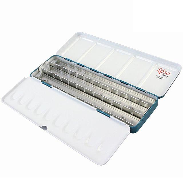 Rosa Empty Metal Case For 21 Watercolour Full Pans by Rosa at Cult Pens