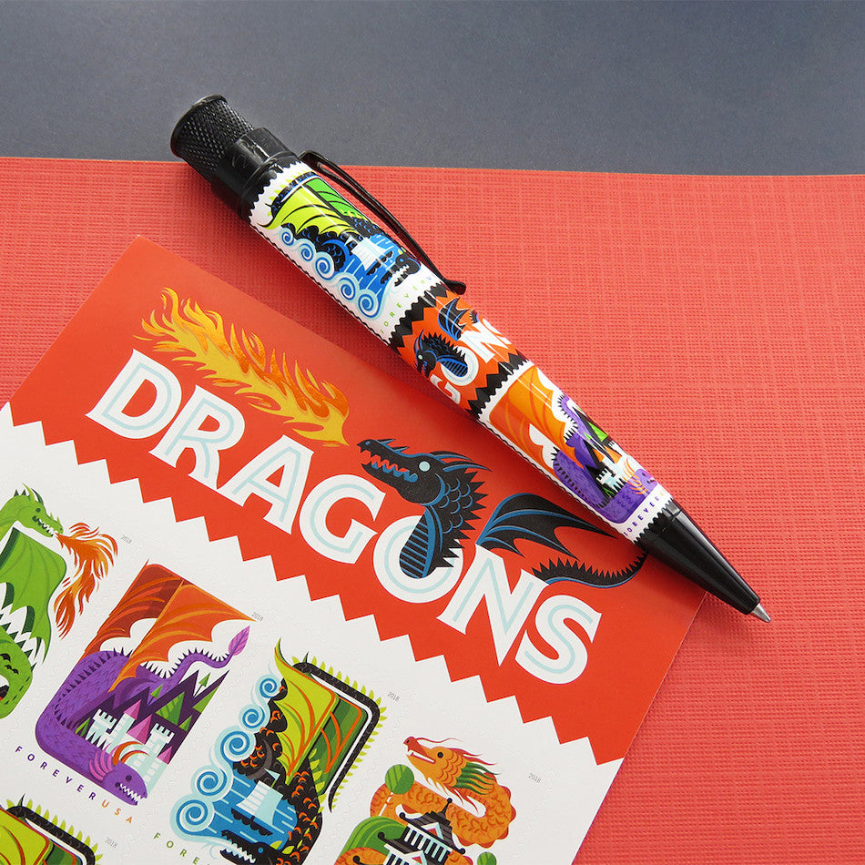 Retro 51 Tornado Big Shot Rollerball Pen USPS Dragons by Retro 51 at Cult Pens