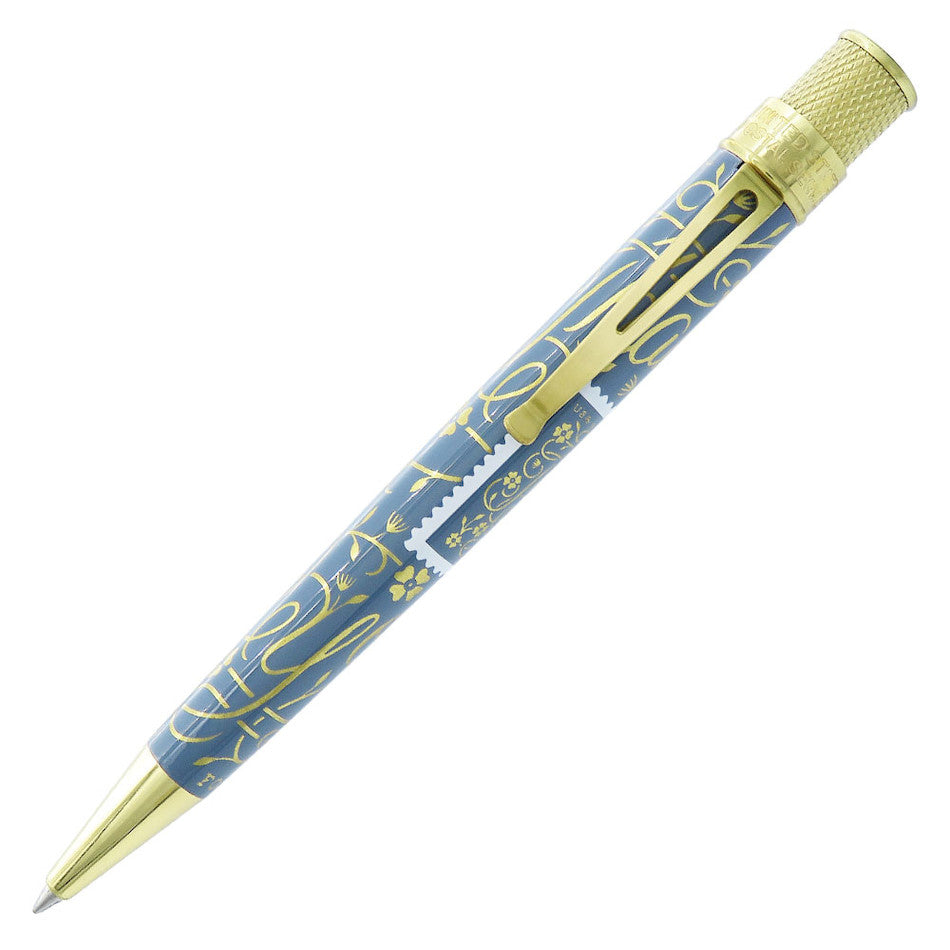 Retro 51 Tornado Rollerball Pen USPS Thank You Blue Gray by Retro 51 at Cult Pens