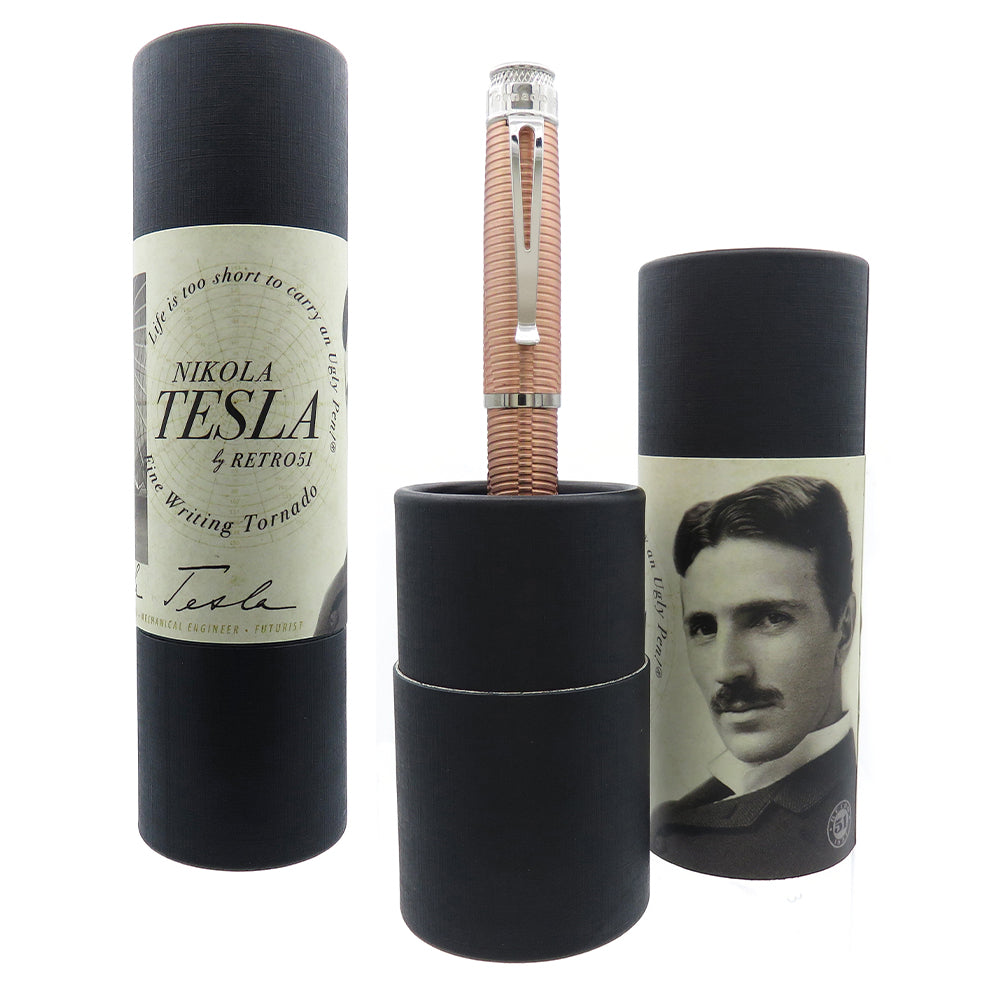 Retro 51 Tornado Vintage Metalsmith Fountain Pen Nikola Tesla by Retro 51 at Cult Pens