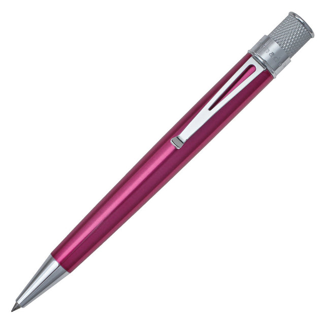 Retro 51 First Ride Retro 51 Tornado Classic Rollerball Pen Chrome Trim Pink