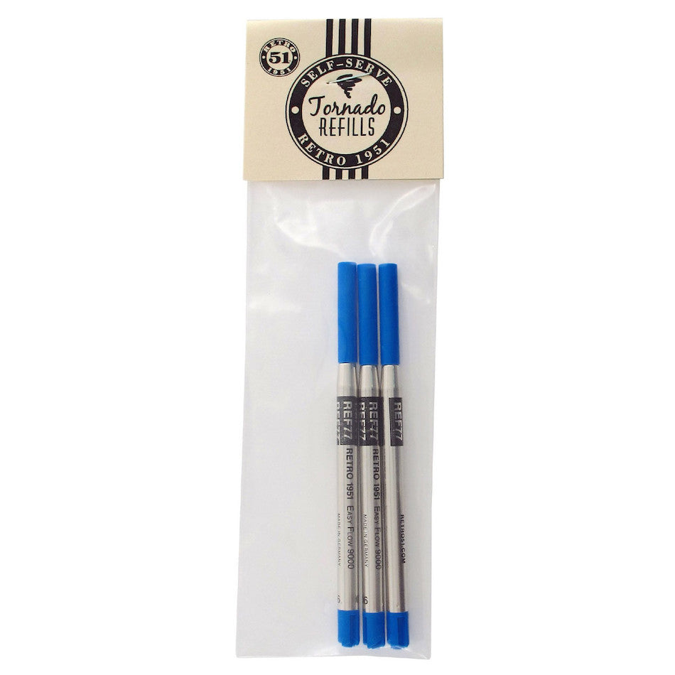 Retro 51 Easyflow 9000 Ballpoint Conversion Refill 3 Pack by Retro 51 at Cult Pens