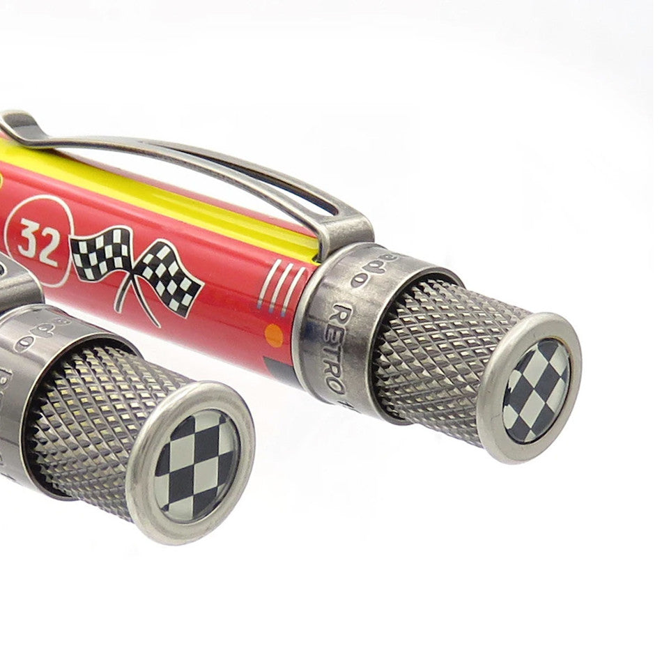 Retro 51 Tornado Popper Rollerball Pen Gymkhana Rallye Red Limited Edition by Retro 51 at Cult Pens