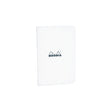 Rhodia Classic Stapled Notebook 75 x 120 White by Rhodia at Cult Pens