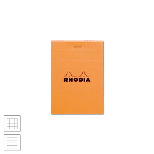 Rhodia Head-Stapled Notepad No.11 74 x 105 Orange by Rhodia at Cult Pens