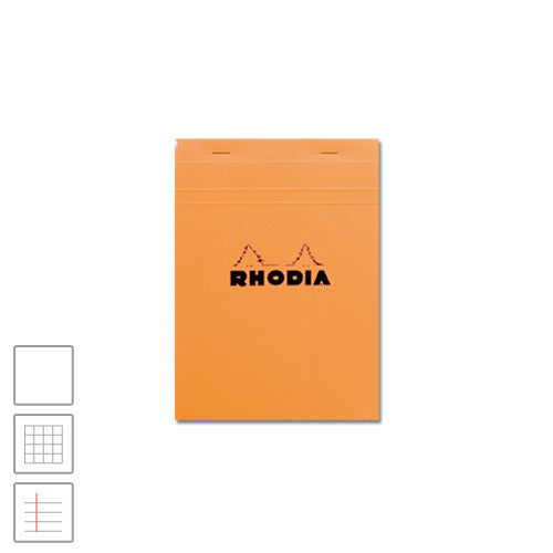 Rhodia Head-Stapled Notepad No.16 A5 (148 x 210) Orange by Rhodia at Cult Pens
