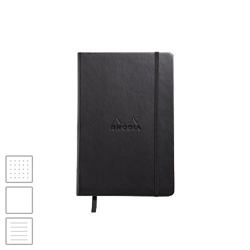 Rhodia 'Webbie' Webnotebook A5 (140 x 210) Black by Rhodia at Cult Pens