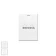 Rhodia Ice White Head-Stapled Notepad No.12 85 x 120 by Rhodia at Cult Pens