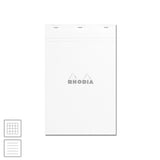 Rhodia Ice White Head-Stapled Notepad No.19 A4+ (210 x 318) by Rhodia at Cult Pens