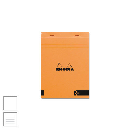 Rhodia R Head-Stapled Notepad No.16 A5 (148 x 210) Orange by Rhodia at Cult Pens