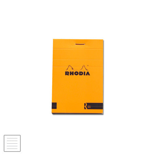 Rhodia R Head-Stapled Notepad No.11 A7 (74 x 105) Orange by Rhodia at Cult Pens
