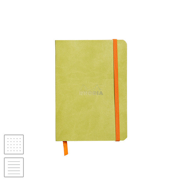 Rhodia Rhodiarama Softcover Notebook A6 (105 x 148) Anise Green by Rhodia at Cult Pens