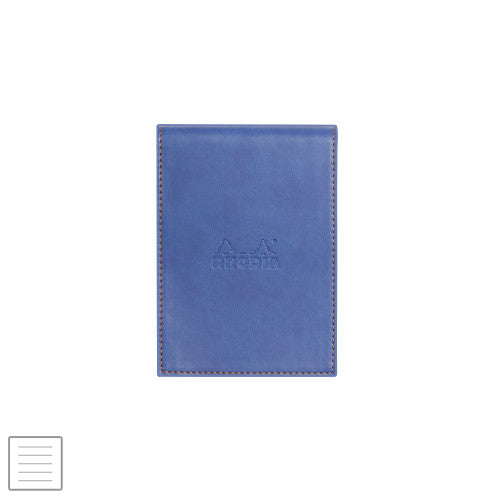 Rhodia Rhodiarama Leatherette Refillable Notepad No.11 (84 x 115) Sapphire by Rhodia at Cult Pens