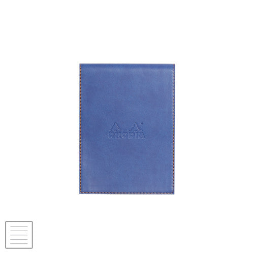 Rhodia Rhodiarama Leatherette Refillable Notepad No.12 (95 x 130) Sapphire by Rhodia at Cult Pens
