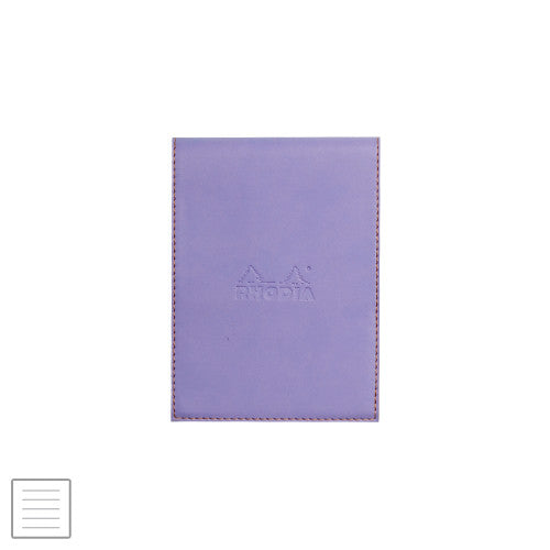 Rhodia Rhodiarama Leatherette Refillable Notepad No.12 (95 x 130) Iris by Rhodia at Cult Pens