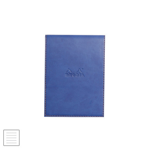 Rhodia Rhodiarama Leatherette Refillable Notepad No.13 (115 x 158) Sapphire by Rhodia at Cult Pens