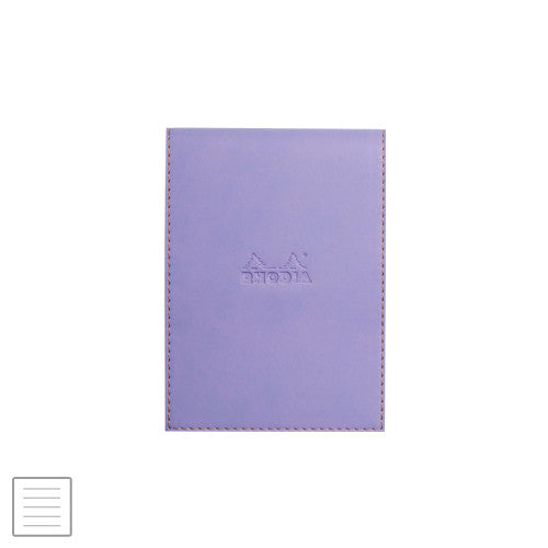 Rhodia Rhodiarama Leatherette Refillable Notepad No.13 (115 x 158) Iris by Rhodia at Cult Pens