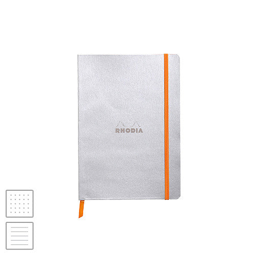 Rhodia Rhodiarama Softcover Notebook A5 (148 x 210) Silver by Rhodia at Cult Pens