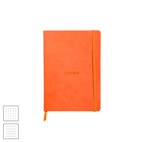 Rhodia Rhodiarama Softcover Notebook A5 (148 x 210) Tangerine by Rhodia at Cult Pens