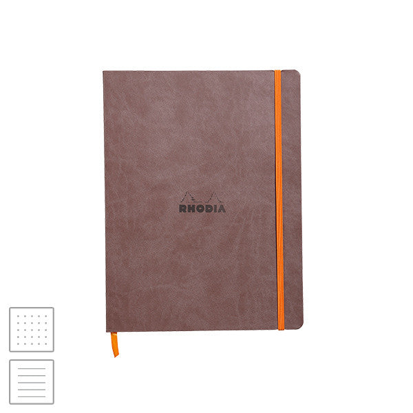 Rhodia Rhodiarama Softcover Notebook (190 x 250) Chocolate by Rhodia at Cult Pens
