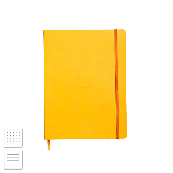 Rhodia Rhodiarama Softcover Notebook (190 x 250) Daffodil Yellow by Rhodia at Cult Pens