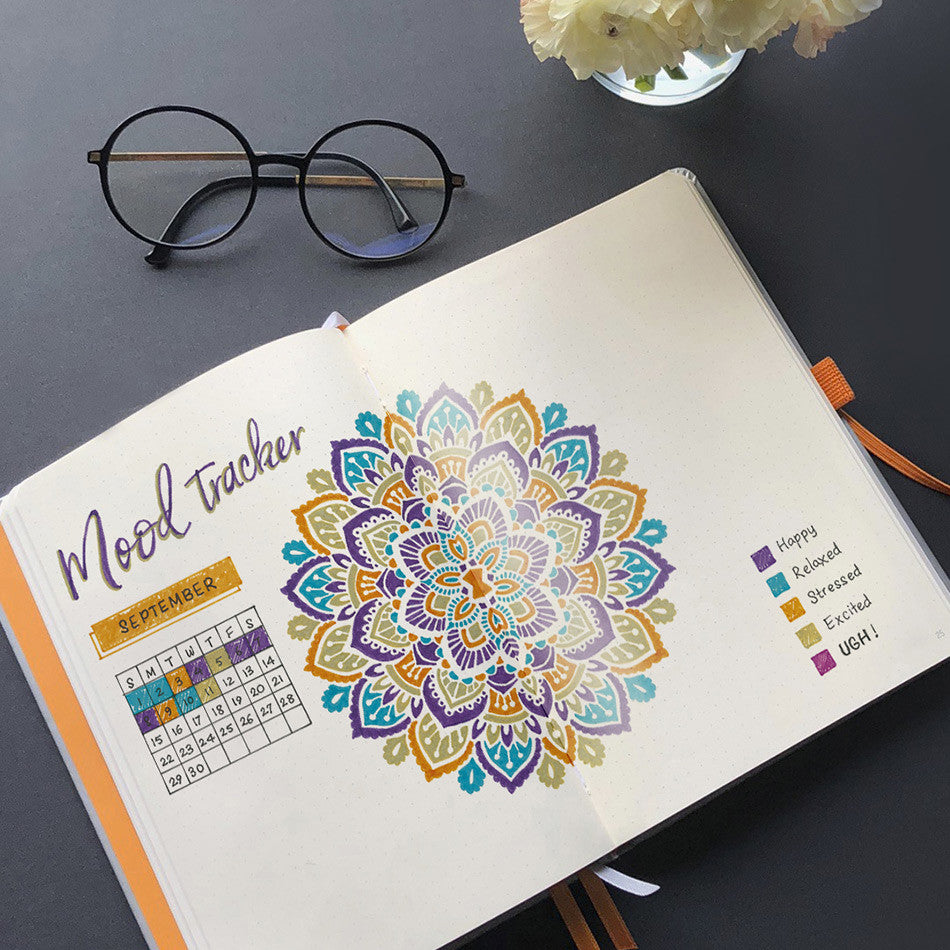 Rhodia Rhodiarama Hardcover Goalbook A5 Tangerine by Rhodia at Cult Pens