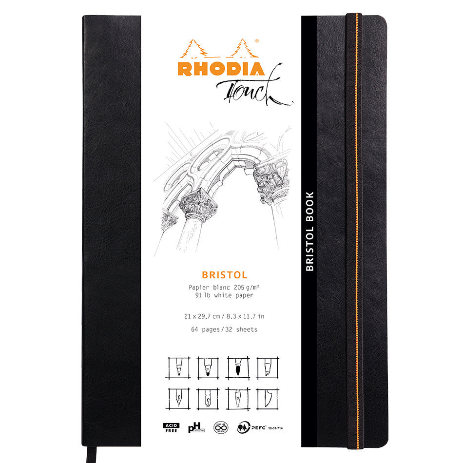 Rhodia Touch Bristol Book Softcover A4 by Rhodia at Cult Pens