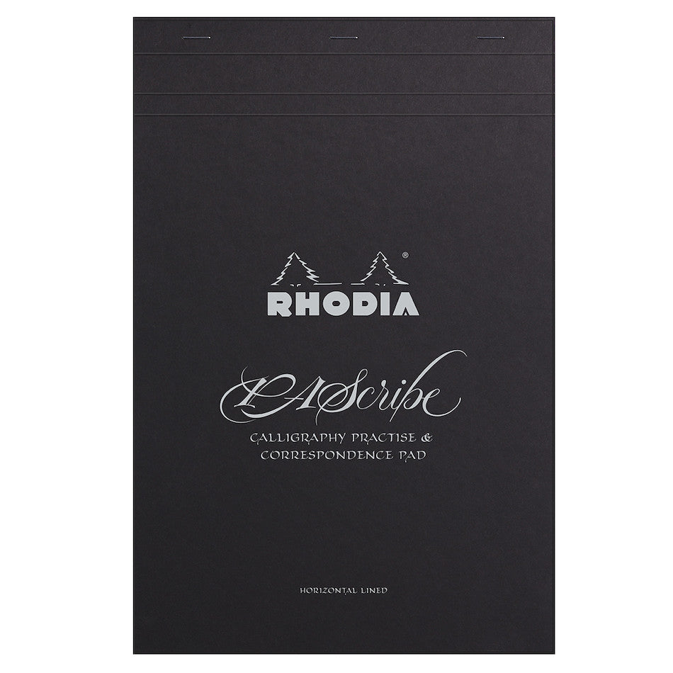 Rhodia PAScribe Calligraphy Practise and Correspondence Pad Black by Rhodia at Cult Pens