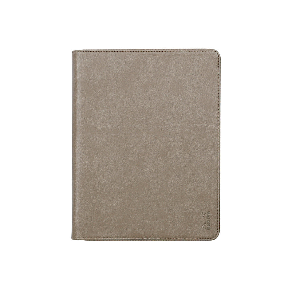 Rhodia Small Zipped Portfolio A5 Taupe by Rhodia at Cult Pens