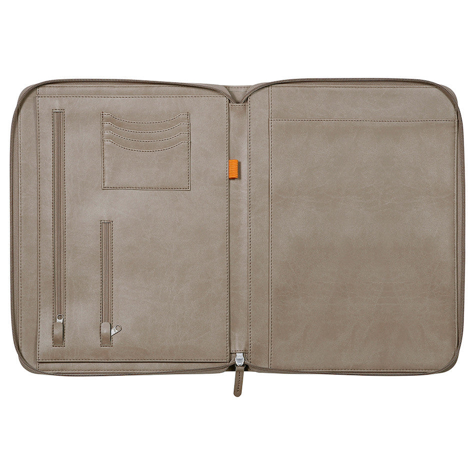 Rhodia Large Zipped Portfolio A4 Taupe by Rhodia at Cult Pens