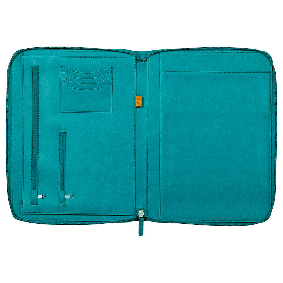 Rhodia Large Zipped Portfolio A4 Peacock by Rhodia at Cult Pens