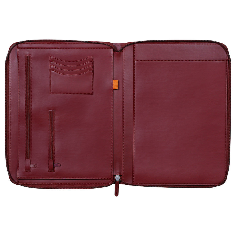 Rhodia Large Zipped Portfolio A4 Burgundy by Rhodia at Cult Pens