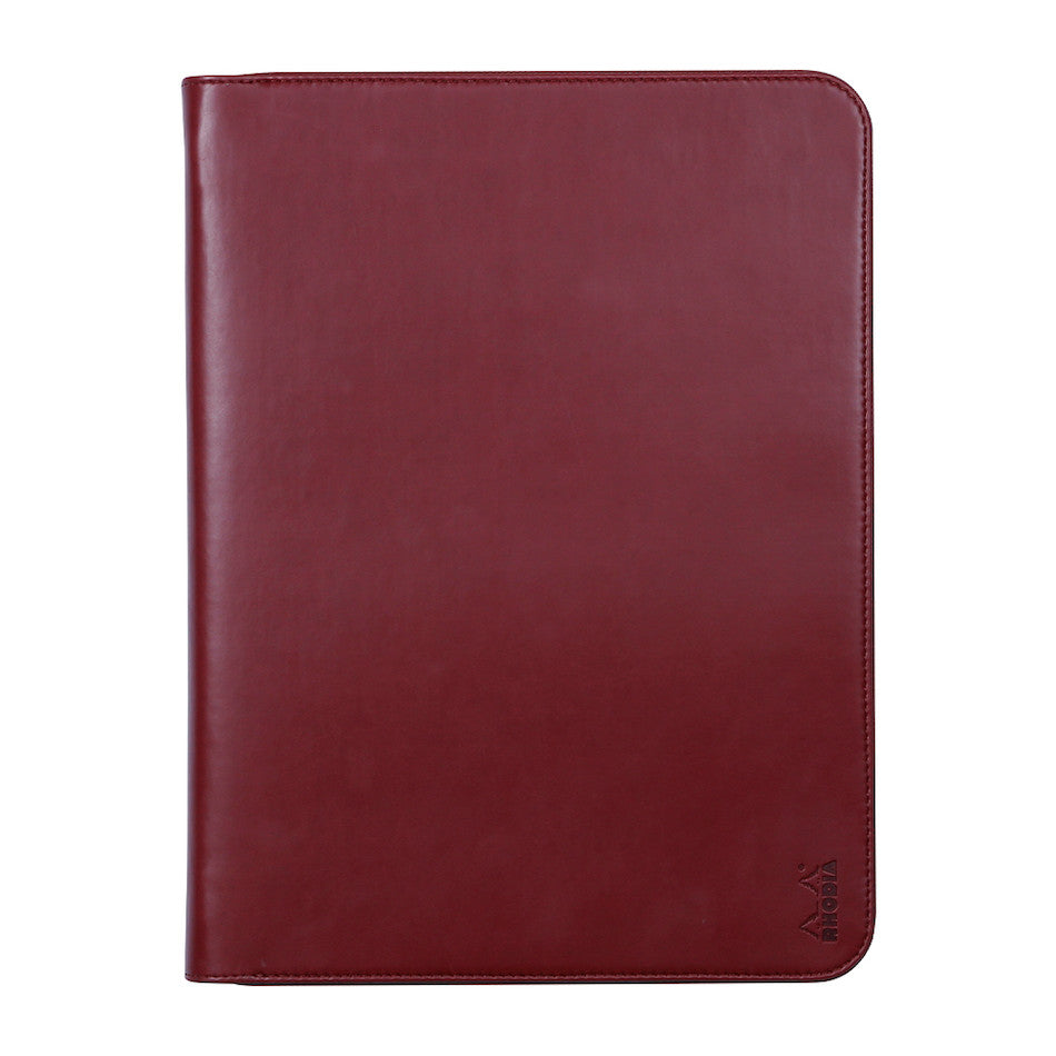 Rhodia Large Zipped Portfolio A4 Burgundy by Rhodia at Cult Pens