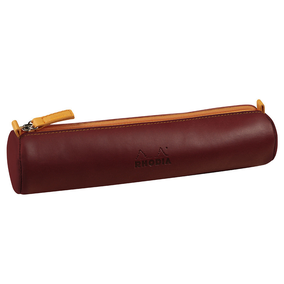 Rhodia Rhodiarama Round Pencil Case Burgundy by Rhodia at Cult Pens