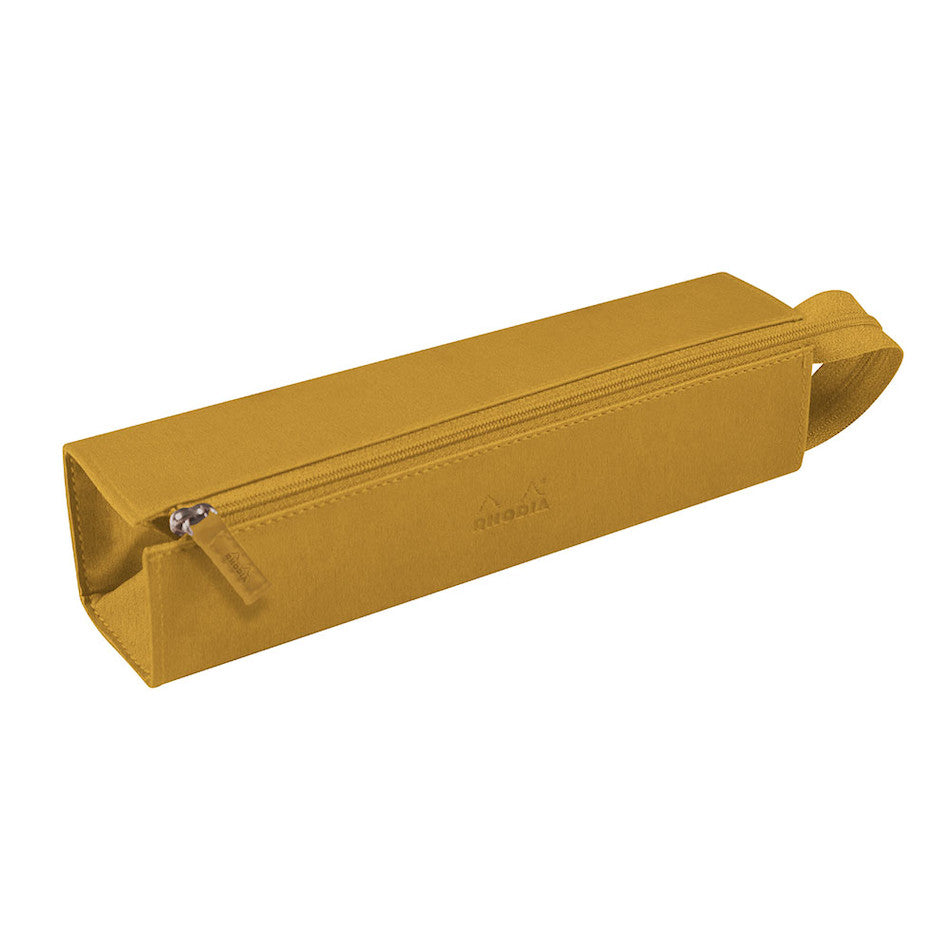 Svuotatasche Reversibile Rhodia Rhodiarama, Similpelle Tortora, 12x12x4,5 Cm - Per Organizzare Scrivania