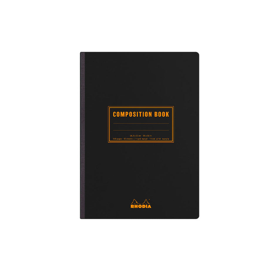 Rhodia Composition Book A5 Black by Rhodia at Cult Pens