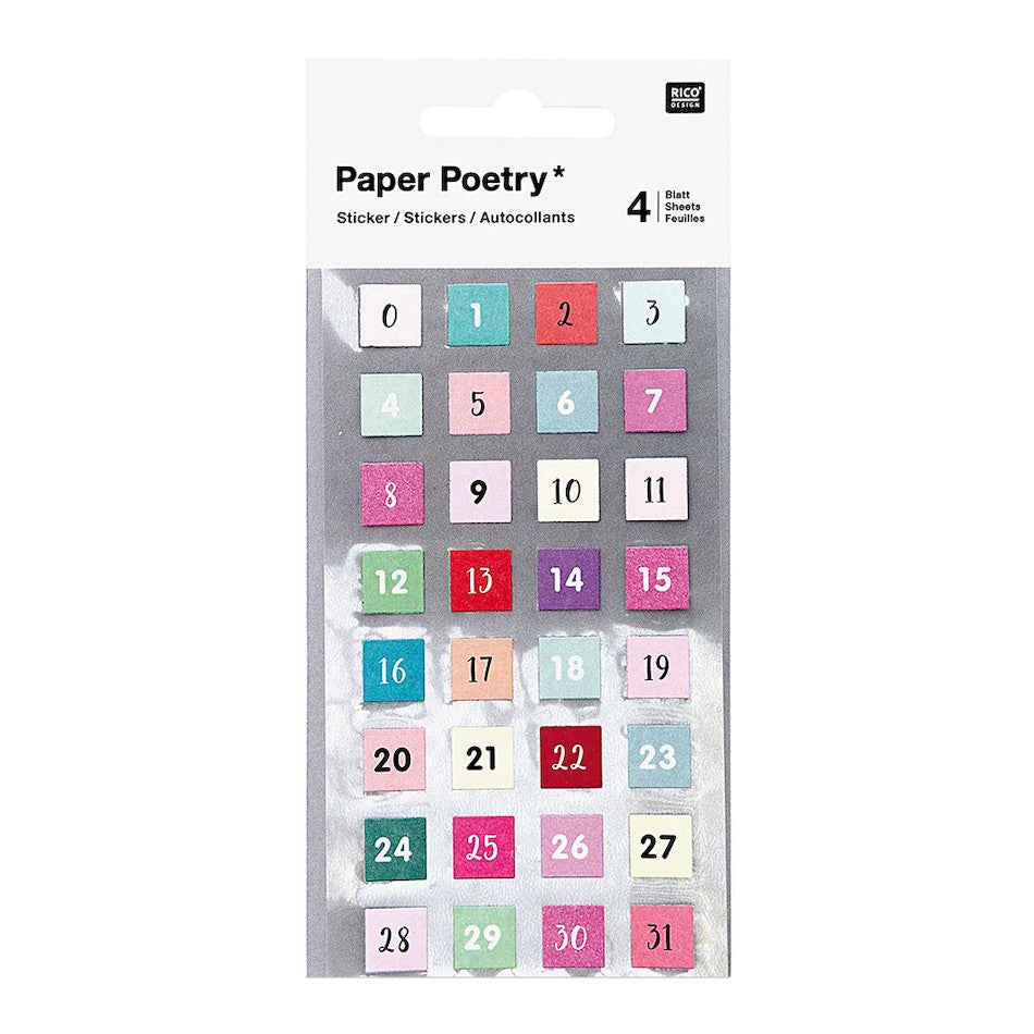 Rico Stickers Numbers 0-31