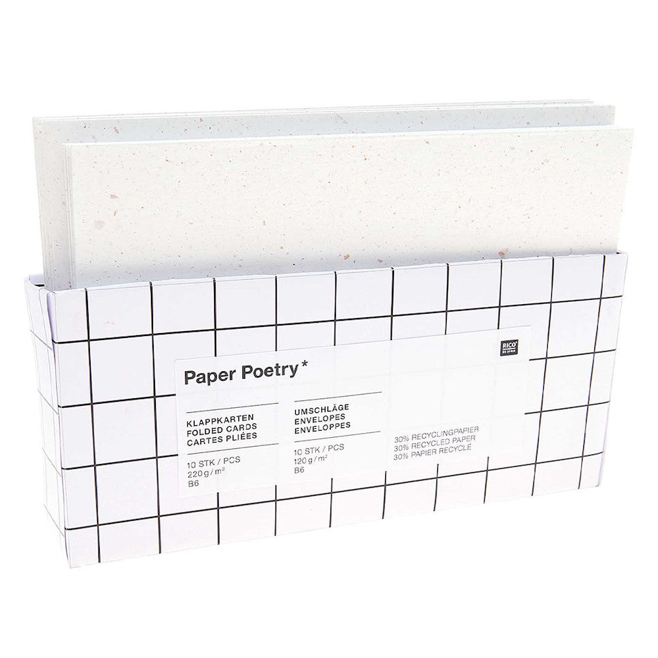 Rico Recycled Paper Card Set B6 Off White by Rico Design at Cult Pens