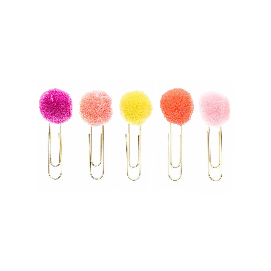 Rico Paper Clips with Pompoms Pink by Rico Design at Cult Pens