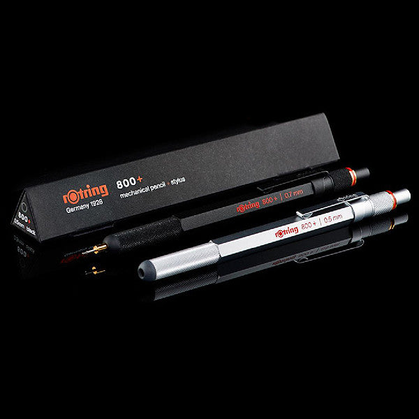 ROtring 800+ Mechanisch Potlood + Stylus – 0,5 Mm – Zwart – Intrekbaar – Voor Papier & Touchscreen