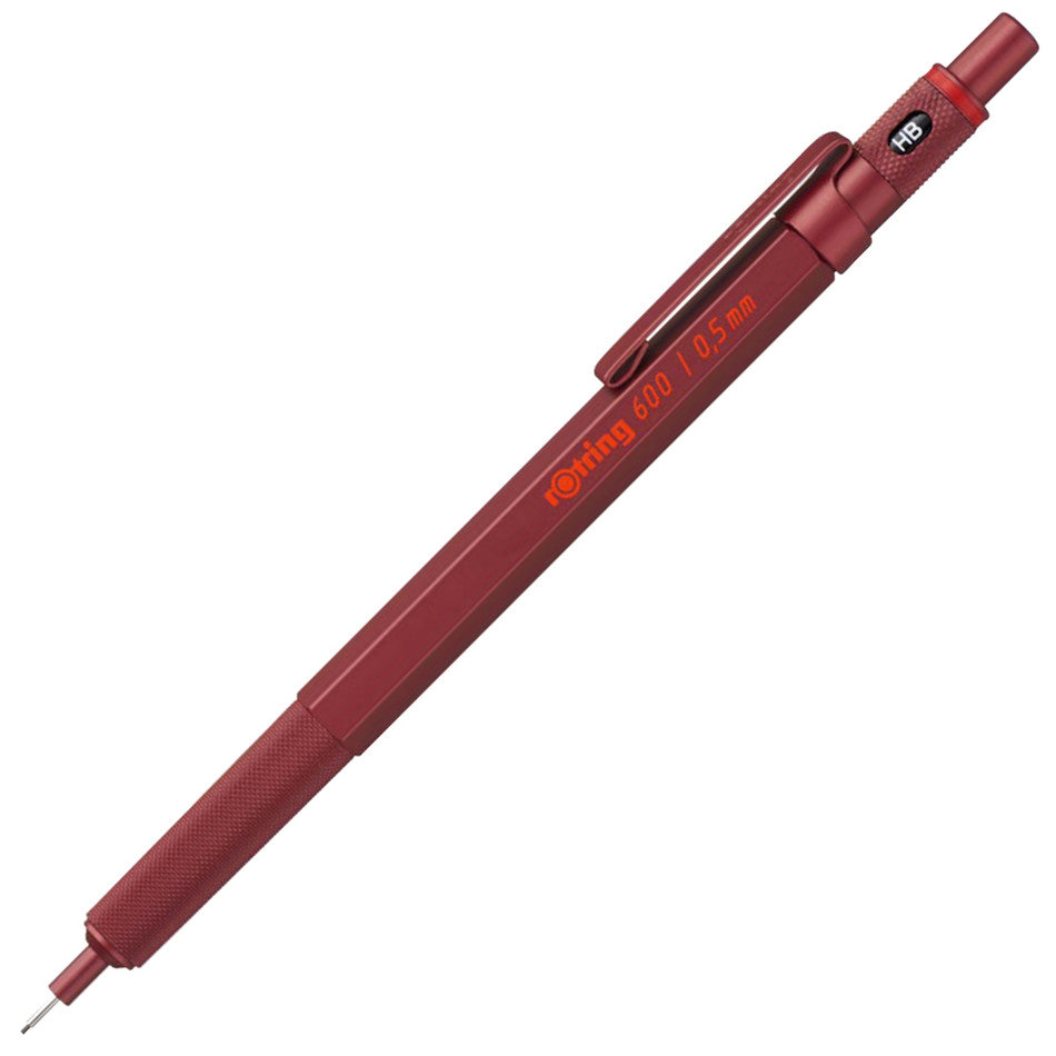 rotring 600 Mechanical Pencil Red 0.5mm by rotring at Cult Pens