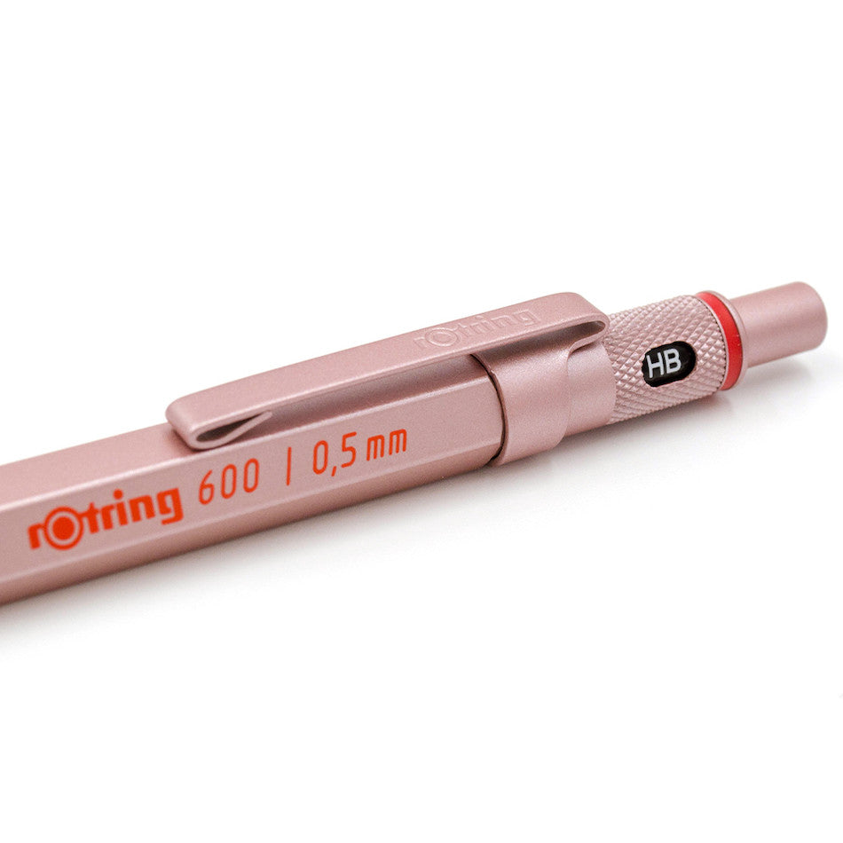 rotring 600 Mechanical Pencil Rose Gold 0.5mm by rotring at Cult Pens