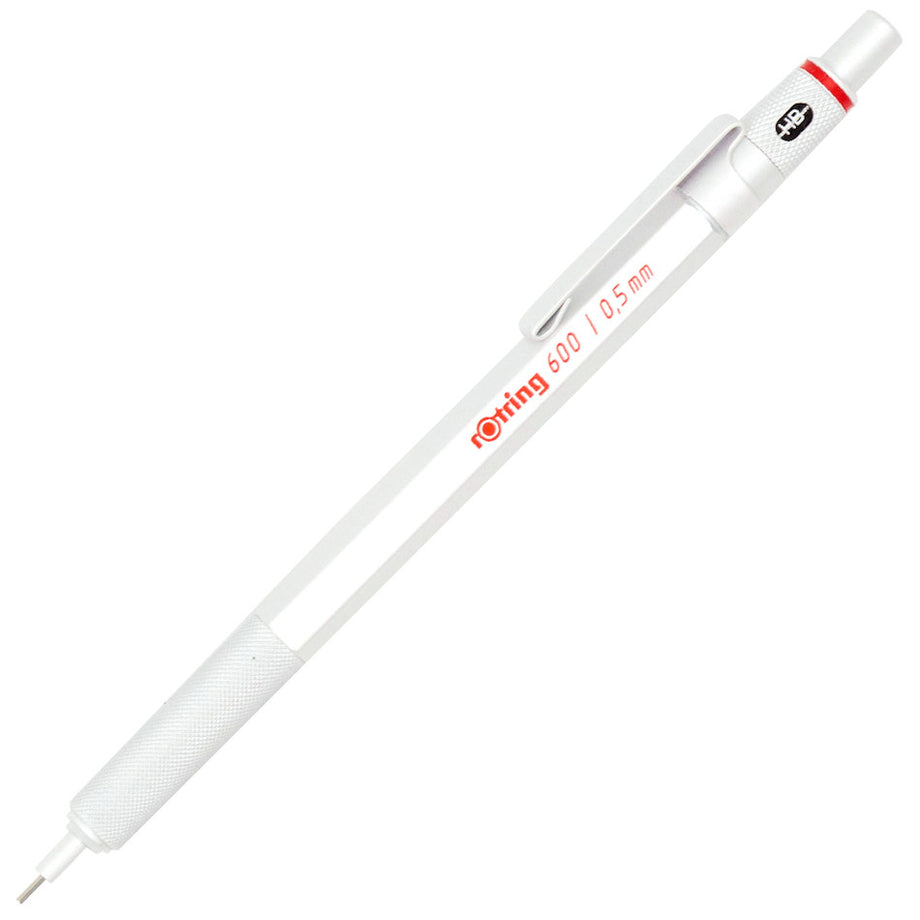 rotring 600 Mechanical Pencil Silver White 0.5mm