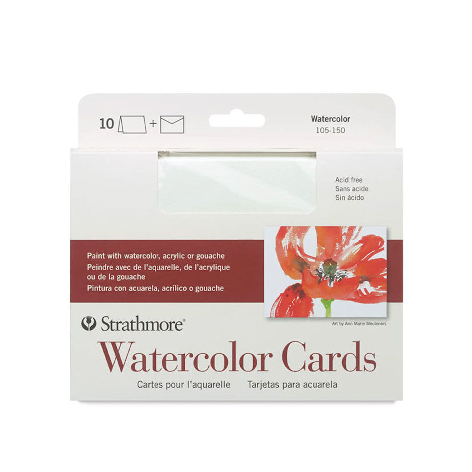 Strathmore Card Watercolor Full 5 X 7 Set of 10 by Strathmore at Cult Pens
