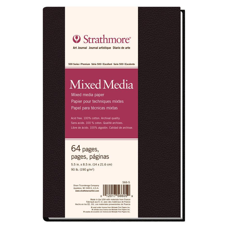 Strathmore 500 Mixed Media Art Journal Hardback 5.5x8.5 by Strathmore at Cult Pens