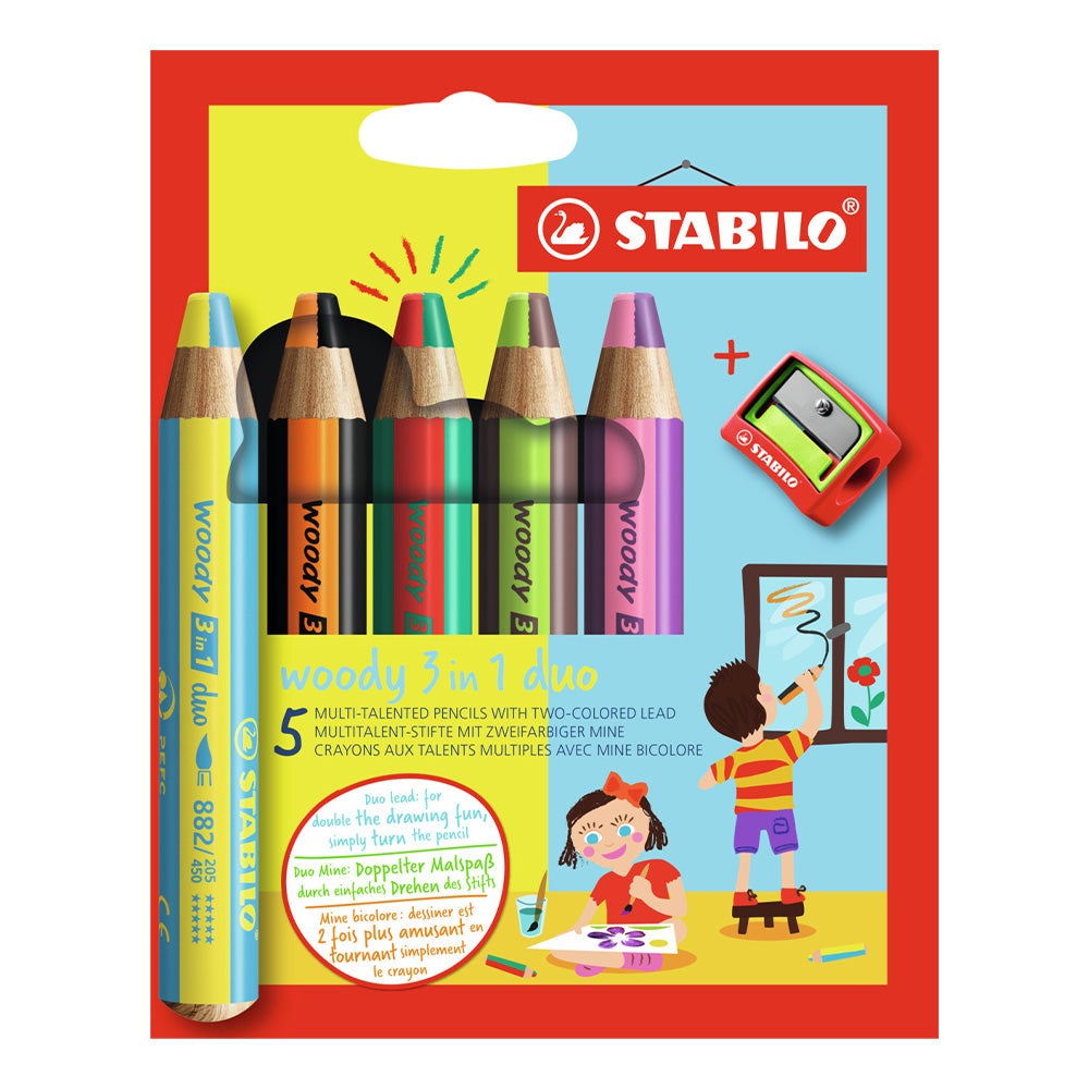 STABILO Woody Duo Set of 5 by STABILO at Cult Pens